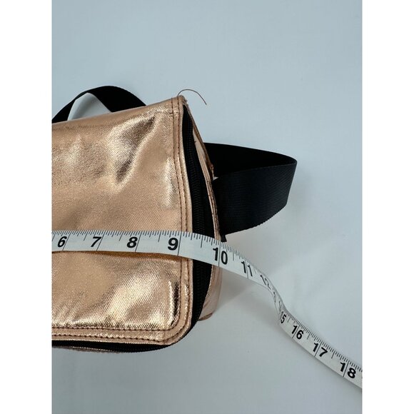 Victoria Secret PINK Rose Gold Lunch Box Never Used Zip Up Logo - Picture 5 of 5